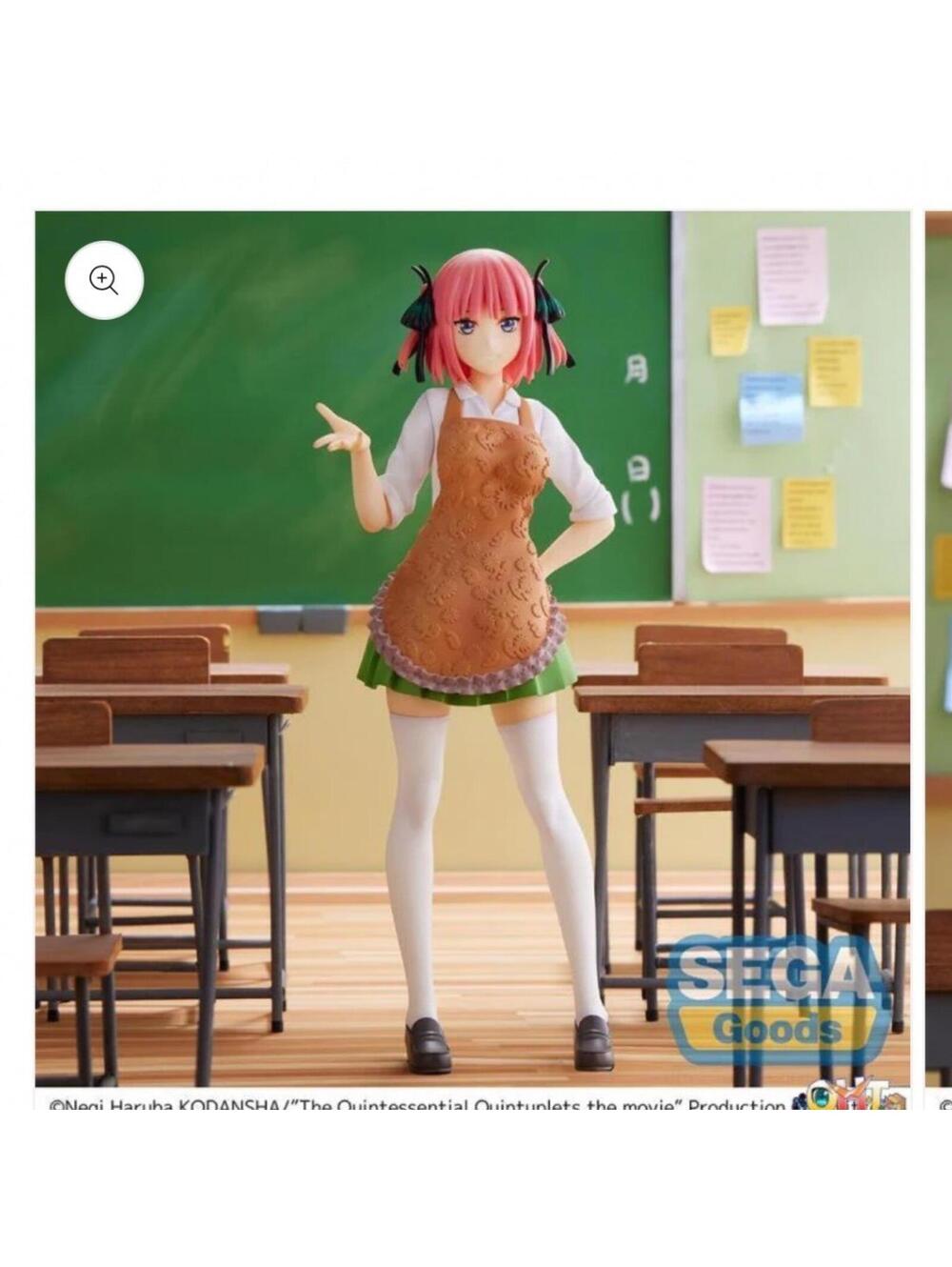 Sega Nino Nakano Figure The Quintessential Quintuplets Movie Apron 8" US Seller